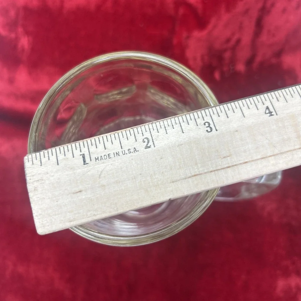 VTG 90s‎ A&W Root Beer Mug 6'' Tall Dimple Ribbed Thick Heavy Glass Big Handle